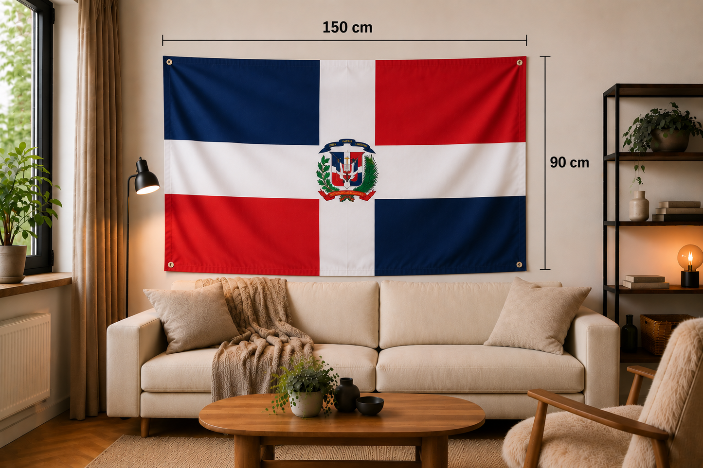 Drapeau de la République Dominicaine rewelz