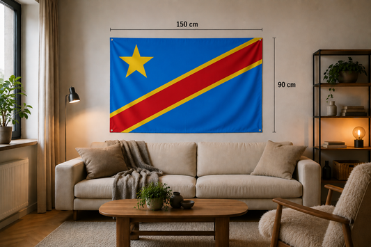 Drapeau de la République Démocratique du Congo rewelz