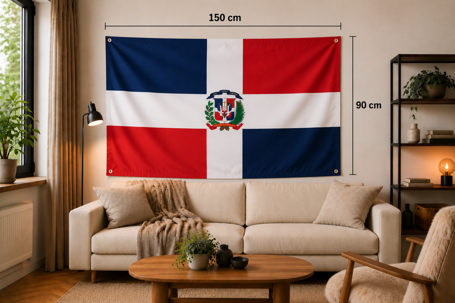 Drapeau de la République Dominicaine rewelz